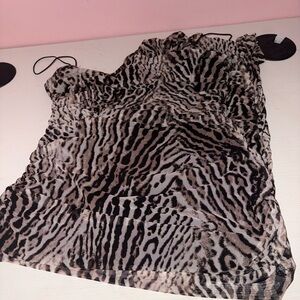 Windsor Zebra Print High Low Dress